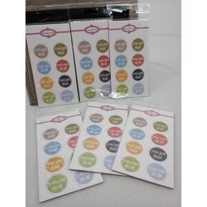 The Stamps of Life Encouragement Chipboard Multicolor 6 Pack Embellishments